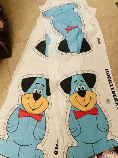 画像3: Huckleberry Hound fabric pillow doll kit (A) / ハックルベリーハウンド ハンナバーベラ ピロードール 生地 キット