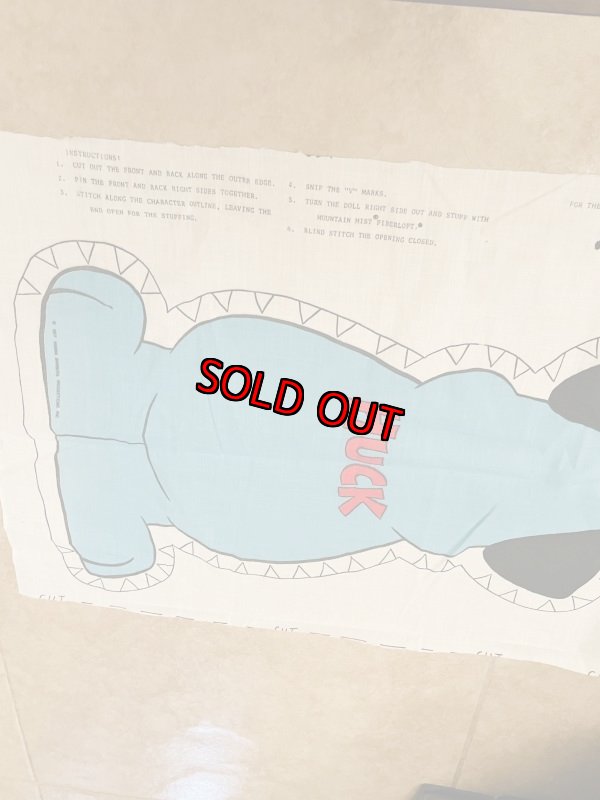 画像2:  Huckleberry Hound fabric pillow doll kit (A) / ハックルベリーハウンド　ハンナバーベラ　ピロードール　生地　キット (2)