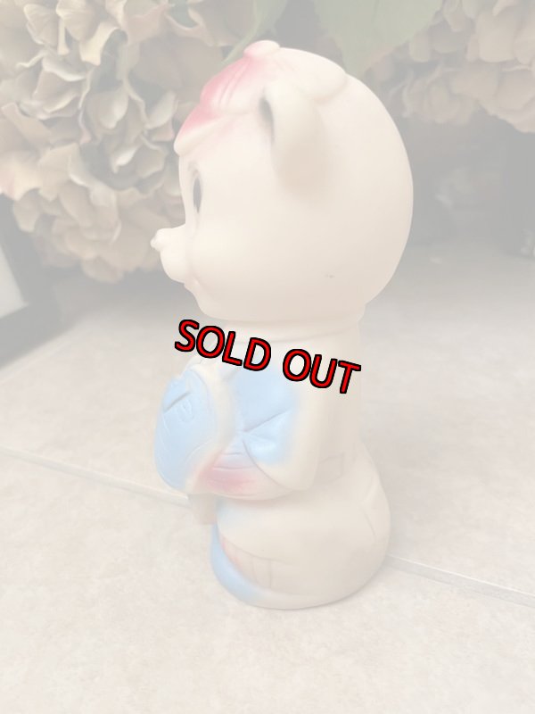 画像3: Baseball cloth Bear Vinyl Squeak Doll / ベースボール　野球服のクマ　ソフビ、ラバードール　 (3)