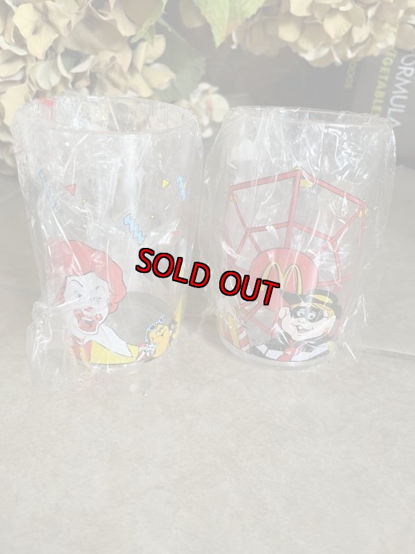 画像2: McDonald’s Plastic Cup & fork ,spoon Set Of 4 1993 / マクドナルドのプラスチック製のコップ4個、フォークとスプーンの4セット (2)