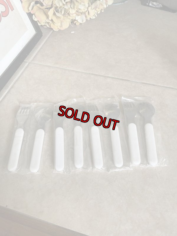 画像9: McDonald’s Plastic Cup & fork ,spoon Set Of 4 1993 / マクドナルドのプラスチック製のコップ4個、フォークとスプーンの4セット (9)