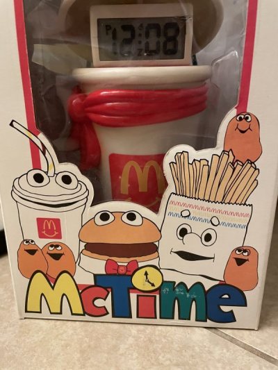画像2: McDonalds Mc Time LCD Cup Alarm Clock With Box 1996 / マクドナルド、マックタイムのアラーム時計 箱付き