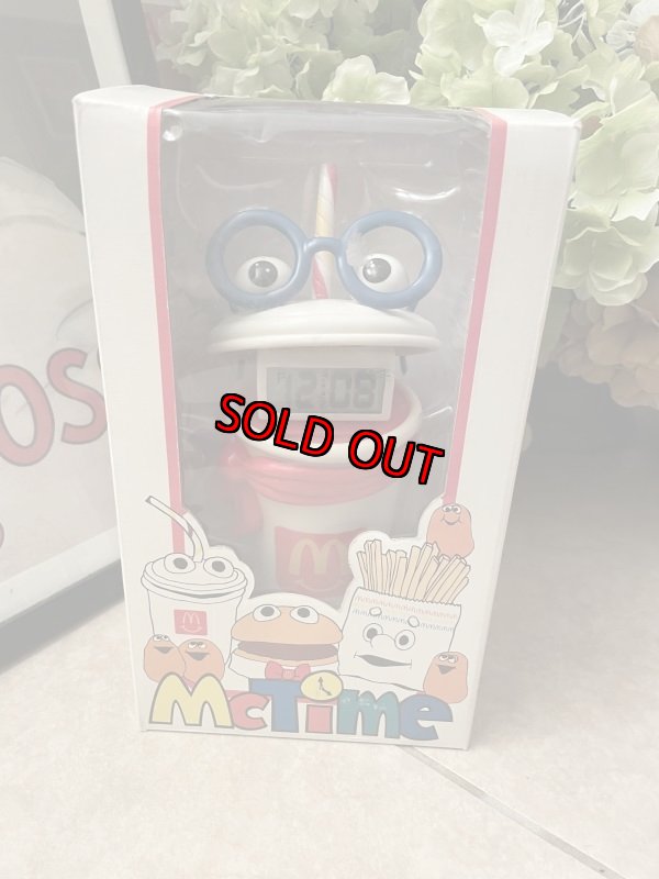 画像1: McDonalds Mc Time LCD Cup Alarm Clock With Box 1996 / マクドナルド、マックタイムのアラーム時計　箱付き (1)