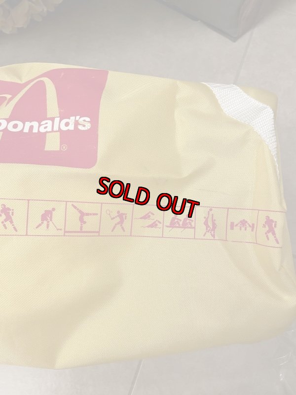 画像5: McDonald’s  Olympic yellow bag 1984  / マクドナルドのオリンピック、イエローナイロン　ボストンバッグ (5)