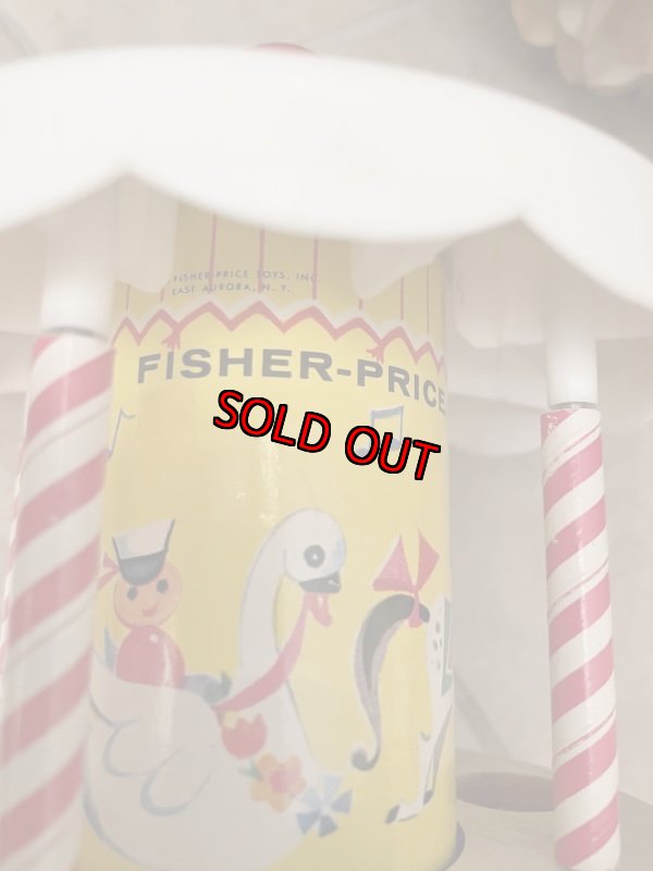 画像6: Fisher Price wooden Merry go round Toy / フィッシャープライス 木製 メリーゴーランド オルゴール (6)