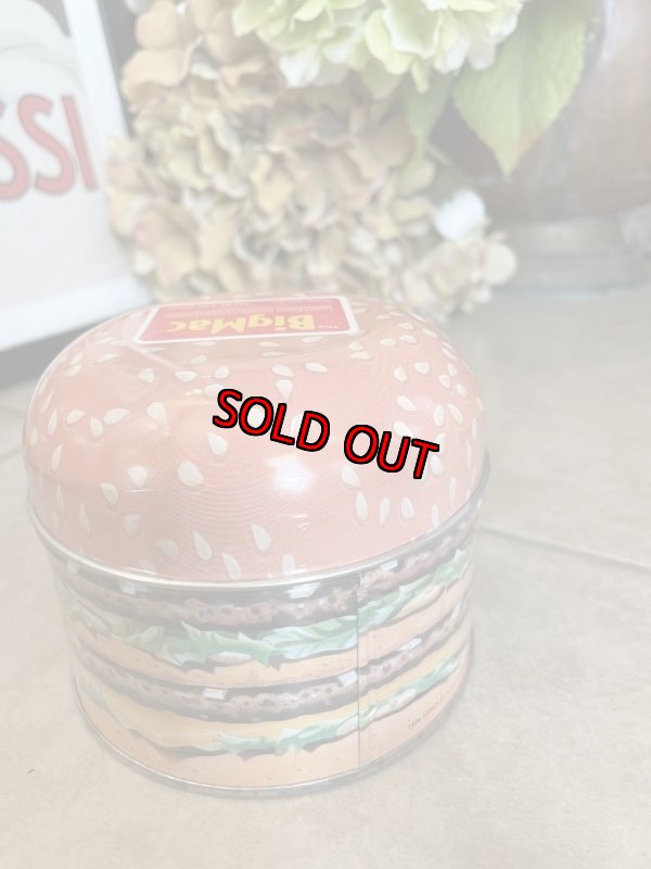 画像3: McDonald’s Tin BigMac tin can with sweet 1996 / マクドナルドのビッグマック　ティン製　ハンバーガー型　ティン缶 (3)