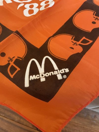 画像3: McDonald’s Cleveland Browns Bandana 1988 / マクドナルドのバンダナ　クリーブランドフットボールチーム