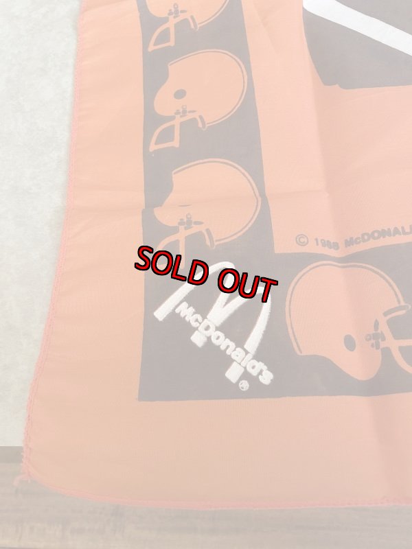 画像3: McDonald’s Cleveland Browns Bandana 1988 / マクドナルドのバンダナ　クリーブランドフットボールチーム (3)