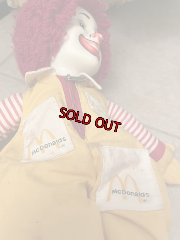 画像8: McDonald’s  Ronald Rubber Face Doll / マクドナルドのラバーフェイス、ロナルドドール　ニッカーボッカー (8)