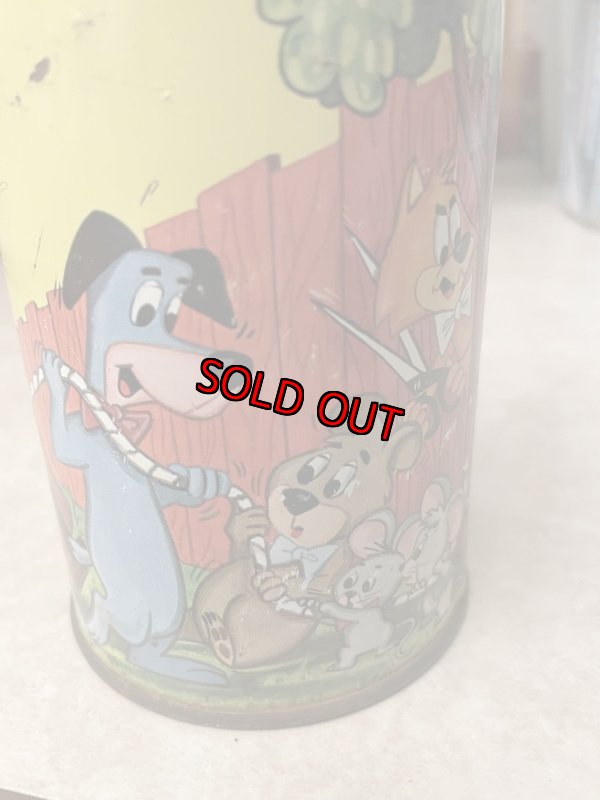 画像15: Huckleberry Hound Yogi Bear Tin Lunch Box with Thermos 1961 /　ハックルベリーハウンド、ヨギベア　ティン製　水筒付きランチボックス缶  (15)