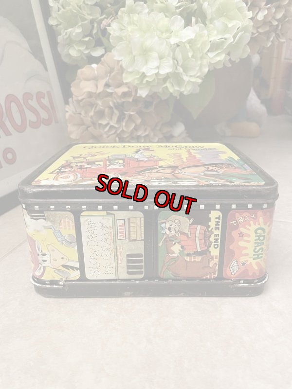 画像7: Huckleberry Hound Yogi Bear Tin Lunch Box with Thermos 1961 /　ハックルベリーハウンド、ヨギベア　ティン製　水筒付きランチボックス缶  (7)