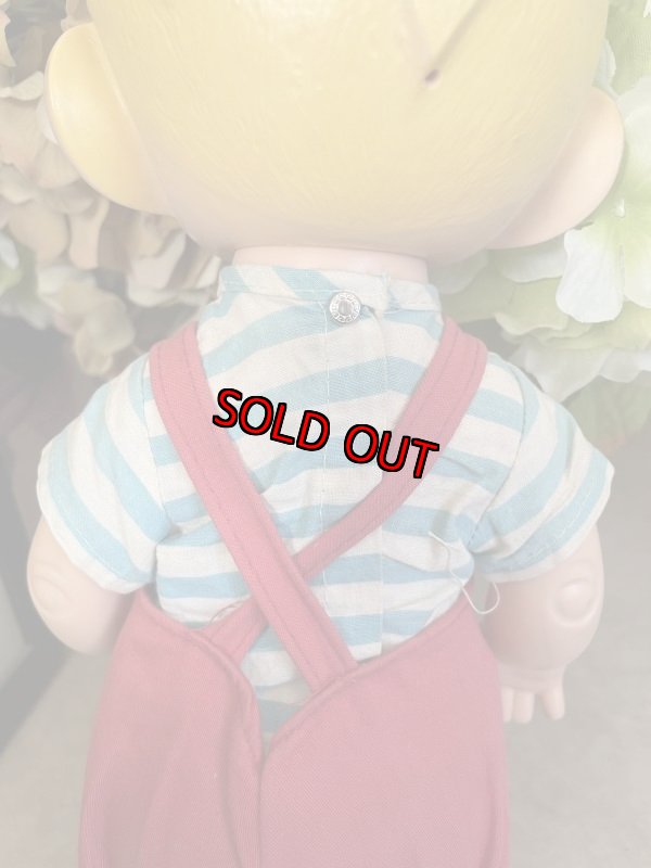 画像5: Dennis the Menace Rubber doll Red Overall 1958 (A) /  わんぱくデニス　ラバードール　青と白Tシャツ、レッドオーバーオール (5)