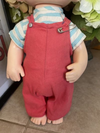 画像2: Dennis the Menace Rubber doll Red Overall 1958 (A) /  わんぱくデニス　ラバードール　青と白Tシャツ、レッドオーバーオール