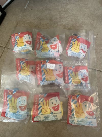 画像1: McDonald’s Fisher price Happy Meal set of 9 (A) / マクドナルドのフィッシャープライス、ハッピーミールトイ　9個セット
