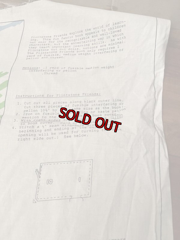 画像4: Hanna barbera Flintstones family making book Fabric Pillow Doll Kit 1991  / フリントストーン　バンバンとディノ　ピロードール　キット (4)