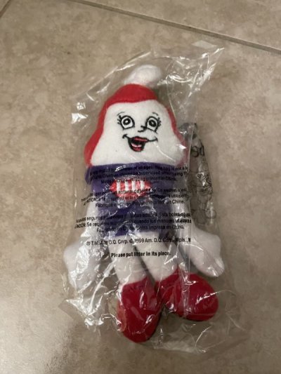 画像1:  Dairy Queen plush Dolls with bag set of 4 / ディリークィーン 袋入りプラッシュドール　4セット
