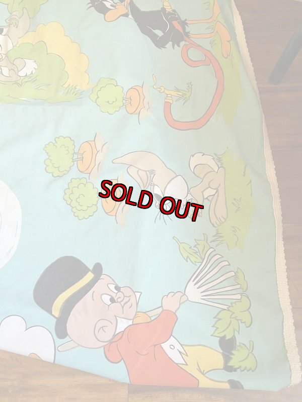 画像2: Looney Tunes Bed Spread Cover Fabric Sheets / ルーニーチューンズのベッドカバー (2)