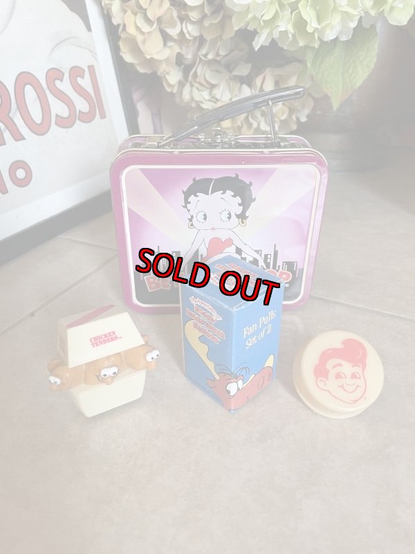 画像1: Betty Boop Tin Can Mini Box with toys set / ベティ　ブープ　ミニ　ランチボックス型缶とその他セット (1)
