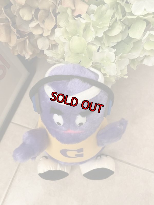 画像2: McDonald’s Grimace plush doll 1984 / マクドナルドのグリマス　ヘッドフォン　ぬいぐるみ (2)