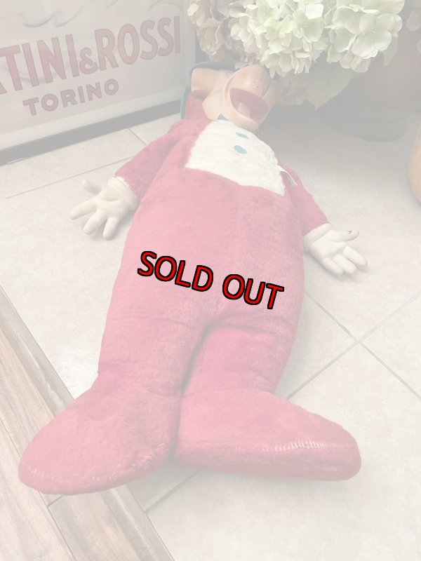 画像10: Huckleberry Hound Large Knickerbocker Large Red Plush Doll 65cm /  ニッカーボッカー、大きいハックルベリーハウンド ラバーフェイスドール (10)