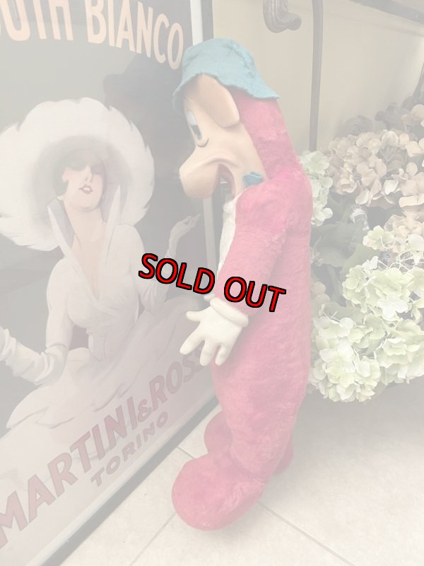 画像4: Huckleberry Hound Large Knickerbocker Large Red Plush Doll 65cm /  ニッカーボッカー、大きいハックルベリーハウンド ラバーフェイスドール (4)