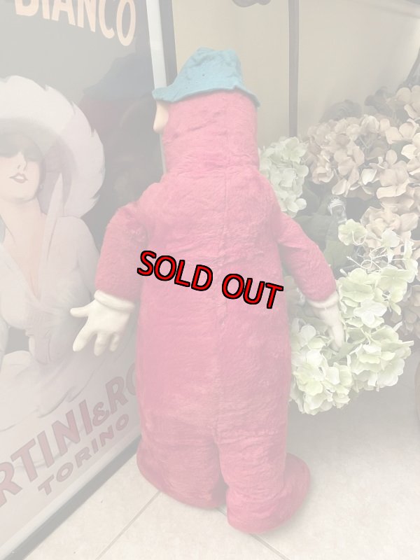 画像5: Huckleberry Hound Large Knickerbocker Large Red Plush Doll 65cm /  ニッカーボッカー、大きいハックルベリーハウンド ラバーフェイスドール (5)