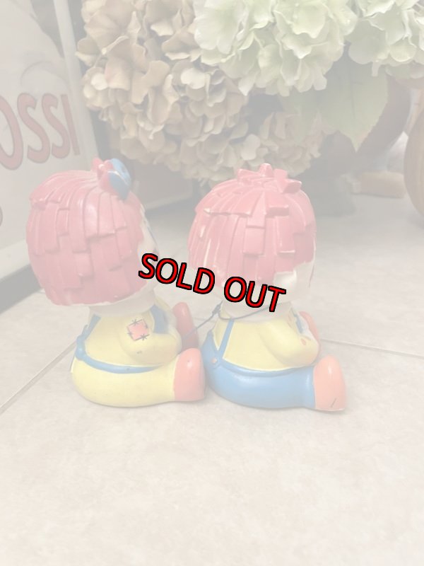 画像5: Raggedy Ann & Andy Vinyl Dolls Set of 2  / ラガディアン&アンディ ソフビドール 2体セット (5)