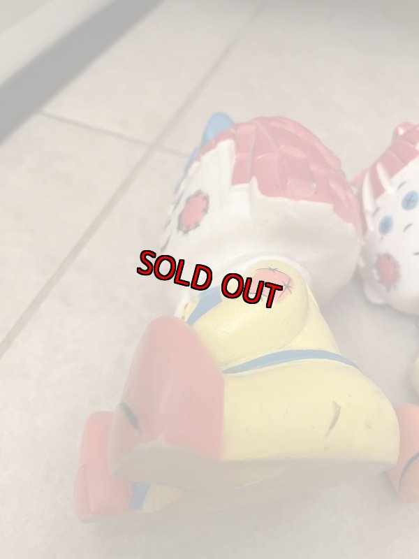 画像6: Raggedy Ann & Andy Vinyl Dolls Set of 2  / ラガディアン&アンディ ソフビドール 2体セット (6)