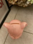 画像2: Pink Bear Piggy Plastic coin bank / ピンクベア、クマのプラスチック製　貯金箱　コインバンク (2)