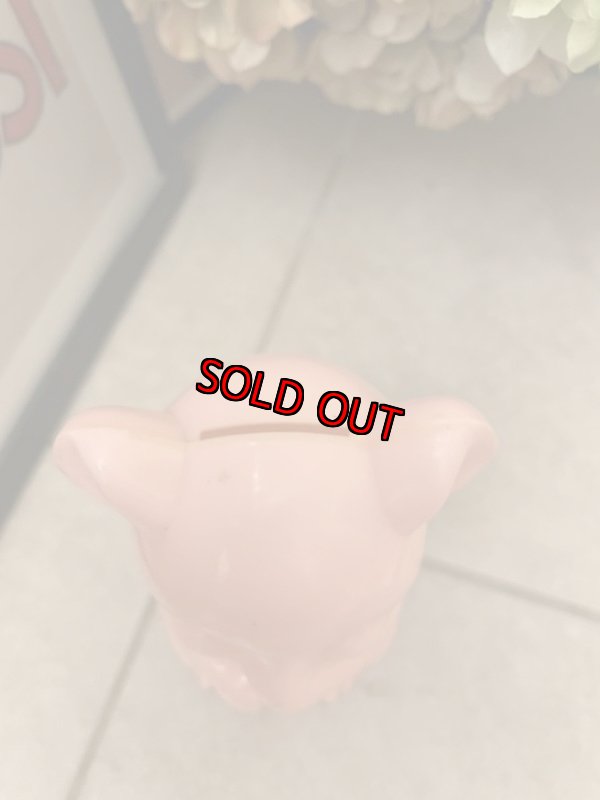 画像2: Pink Bear Piggy Plastic coin bank / ピンクベア、クマのプラスチック製　貯金箱　コインバンク (2)