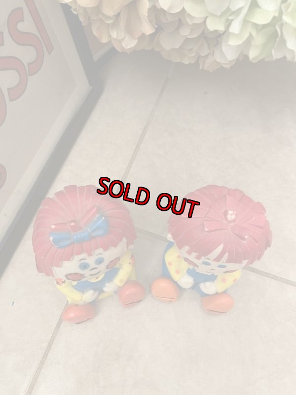 画像2: Raggedy Ann & Andy Vinyl Dolls Set of 2  / ラガディアン&アンディ ソフビドール 2体セット (2)