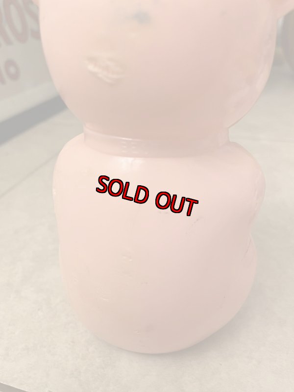 画像6: Pink Bear Piggy Plastic coin bank / ピンクベア、クマのプラスチック製　貯金箱　コインバンク (6)