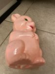 画像5: Pink Bear Piggy Plastic coin bank / ピンクベア、クマのプラスチック製　貯金箱　コインバンク (5)