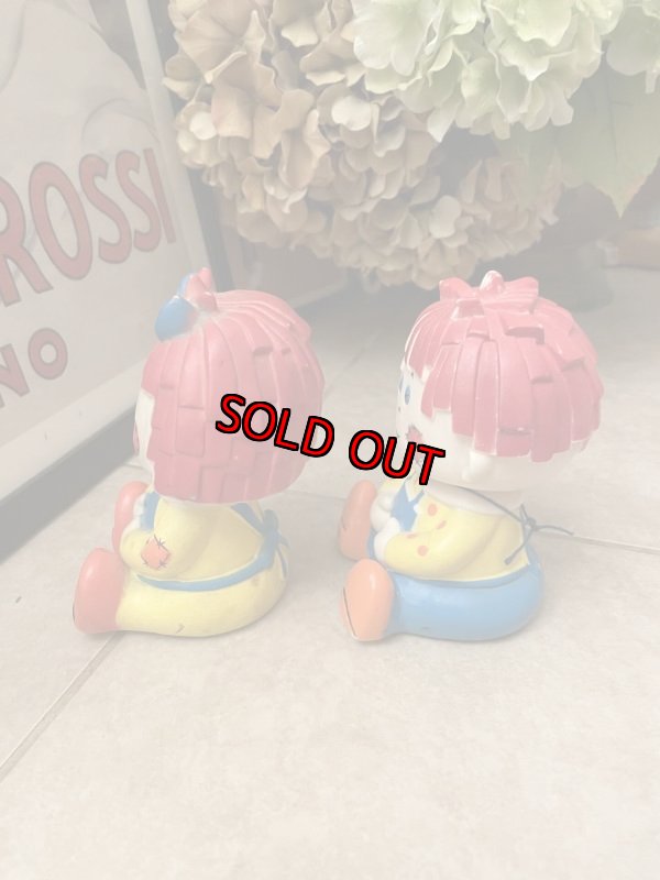 画像3: Raggedy Ann & Andy Vinyl Dolls Set of 2  / ラガディアン&アンディ ソフビドール 2体セット (3)
