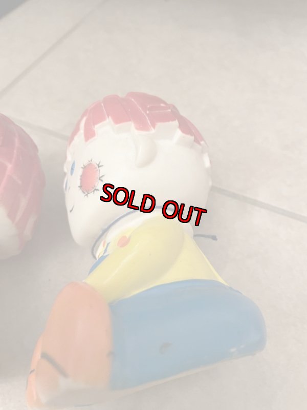 画像7: Raggedy Ann & Andy Vinyl Dolls Set of 2  / ラガディアン&アンディ ソフビドール 2体セット (7)