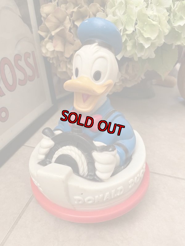 画像1: Disney Donald Duck  Boat Roly Polly 1976 / ディズニーのドナルドダック、プラスチック製　ボート型　ロリポリ　起き上がりこぼし (1)