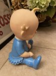 画像5: Blue cloth Baby Vinyl Squeak Doll 19cm / 青の洋服のベイビー、ソフビ、ラバードール　 (5)