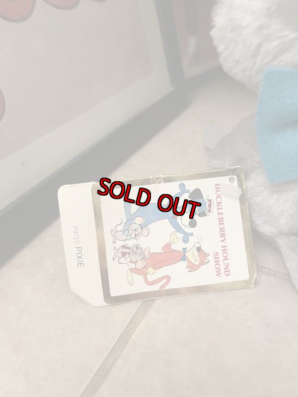 画像6: Hanna Barbers Pixie Plush doll with Blue Tie 1985 / ハンナバーベラ ピクシーの青いタイ、ぬいぐるみ ドール  (6)