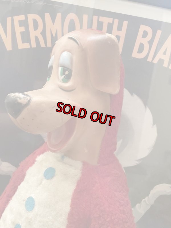 画像14: Huckleberry Hound Large Knickerbocker Large Red Plush Doll 70cm  (B) / ニッカーボッカー、大きいハックルベリーハウンド　ラバーフェイスドール (14)