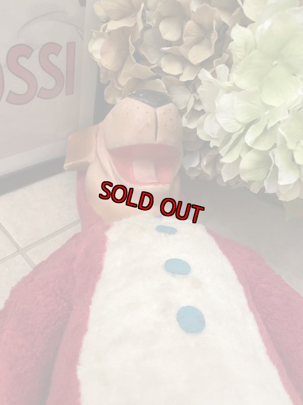 画像12: Huckleberry Hound Large Knickerbocker Large Red Plush Doll 70cm  (B) / ニッカーボッカー、大きいハックルベリーハウンド　ラバーフェイスドール (12)