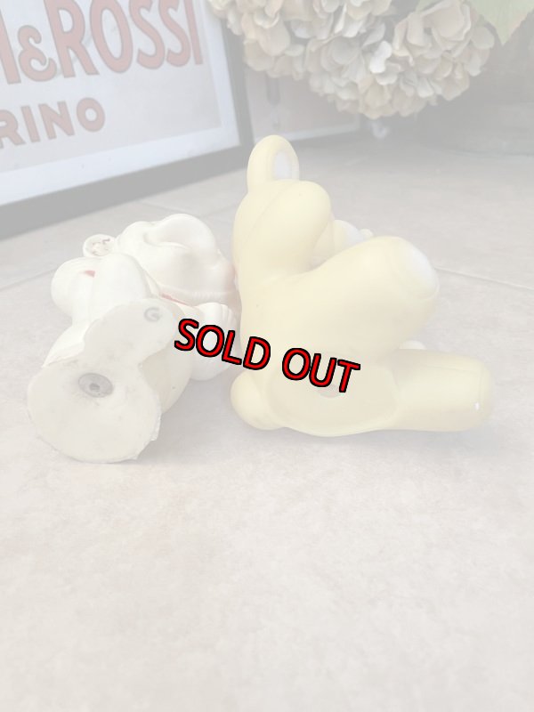 画像6: Monkey＆Bear Vinyl Squeak Dolls set of 2 / お猿とクマのソフビ、ラバードール　2体セット (6)