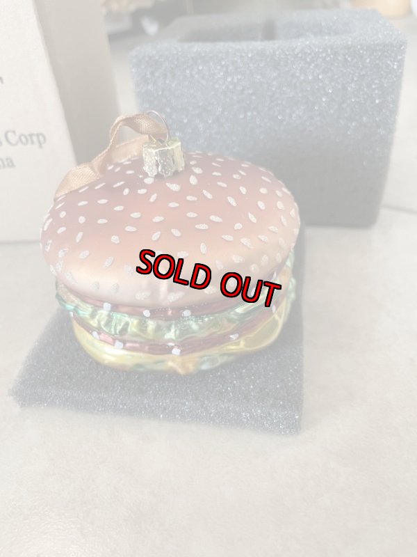画像4: McDonald’s Big Mac hamburger glass Ornament with box 2018 /  マクドナルド　ビッグマックの箱入りオーナメント (4)