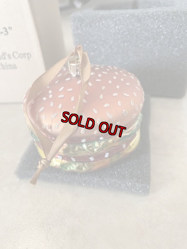 画像3: McDonald’s Big Mac hamburger glass Ornament with box 2018 /  マクドナルド　ビッグマックの箱入りオーナメント (3)