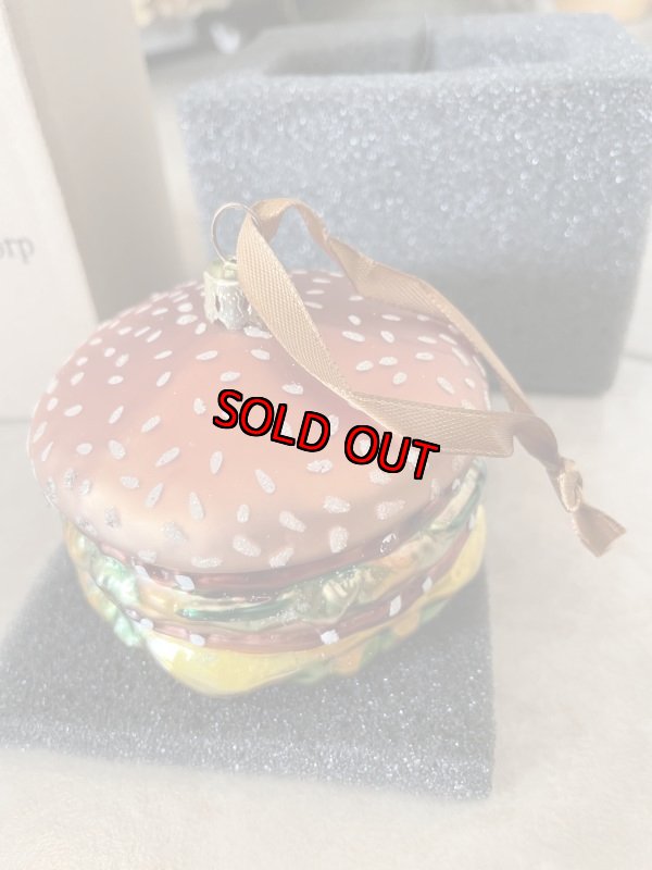 画像2: McDonald’s Big Mac hamburger glass Ornament with box 2018 /  マクドナルド　ビッグマックの箱入りオーナメント (2)
