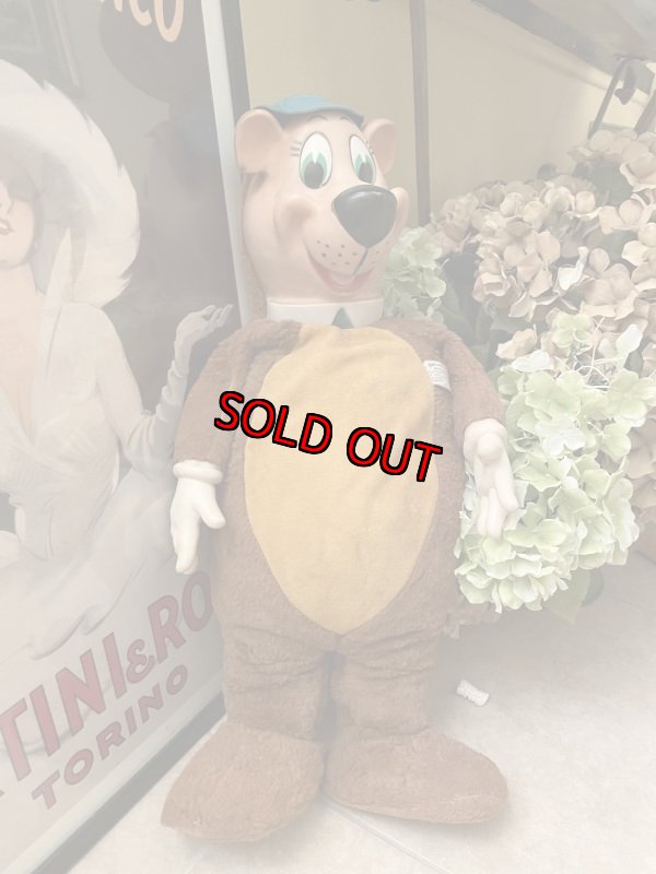 画像2: Hanna Barbera Yogi Bear 70cm Large Knickerbockers Rubber Face & Hands Plush Doll / ヨギベア 大きいニッカーボッカー ラバーフェイスぬいぐるみ　1 (2)