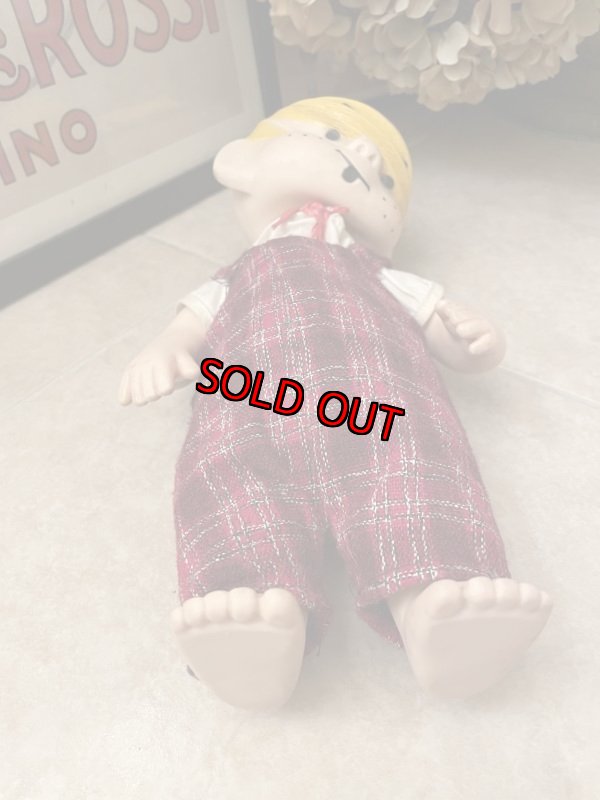 画像7: Dennis the Menace Rubber doll 60s (B) /  わんぱくデニス　ラバードール　チェックオーバーオール (7)