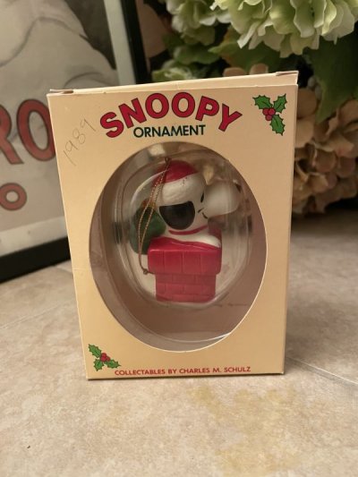 画像2: Peanuts Snoopy 2 Christmas Ornament with box / ピーナッツ、スヌーピー クリスマス 箱入りオーナメント 2個セット