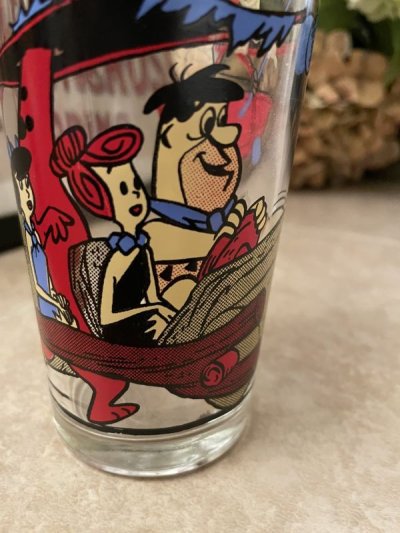 画像1: Hanna Barbera Flintstones Pepsi Family  Glass   / レア！！ フリントストーンズ、ファミリーグラス