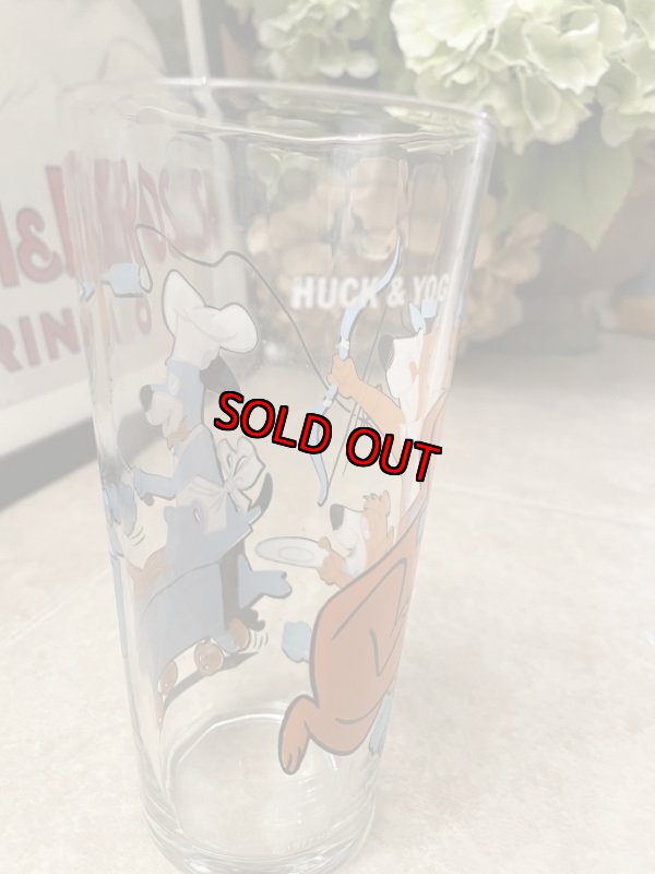 画像5: Hanna Barbera Yogi Bear & Huckleberry Hound Pepsi Glass 1977 (A) / レア!! ハンナ・バーベラのヨギベア & ハックルベリーハウンド ペプシ グラス (5)