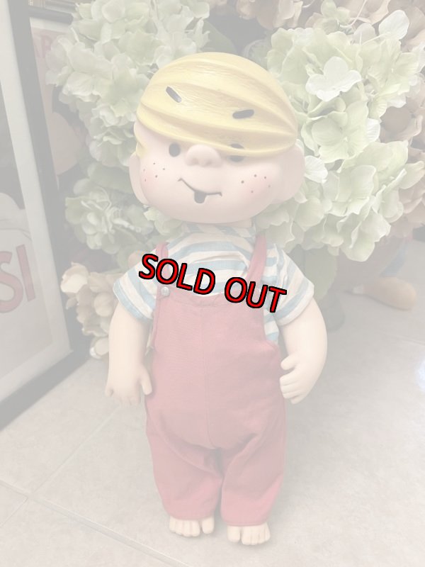 画像2: Dennis the Menace Rubber doll Red Overall 1958 (B) /  わんぱくデニス　ラバードール　青と白Tシャツ、レッドオーバーオール (2)